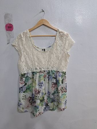 Printed Lace Blouse