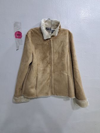 Relativity Beige Fur Trim Jacket