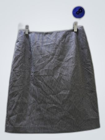 Gray Plaid Mini Skirt