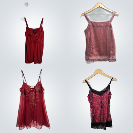 Y2K Lace Trim Camisoles