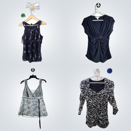 Y2K Printed Blouses Bundle