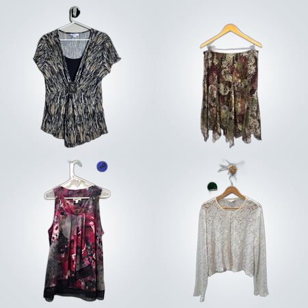 Y2K Printed Blouses Bundle