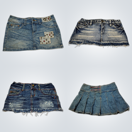 Y2K Denim Mini Skirts