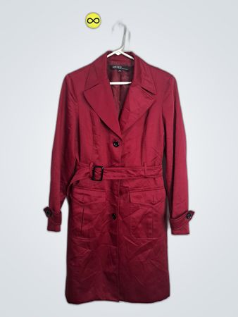 Kasper Red Trench Coat