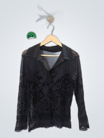 Black Lace Blouse