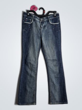 Low-Rise Bootcut Jeans