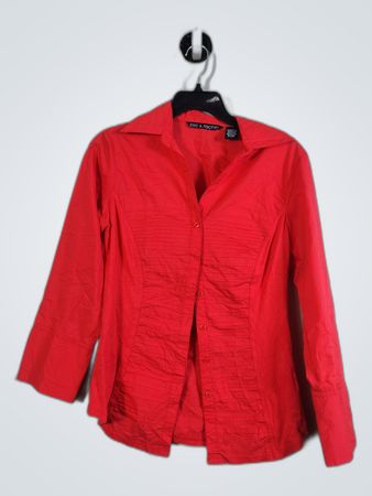 Red Button-Down Shirt