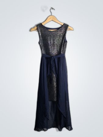 Long Black Dress with Sequins