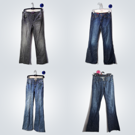 Y2k unique faded jeans