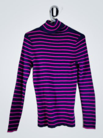 Ralph Lauren Purple and Pink Striped Sweater