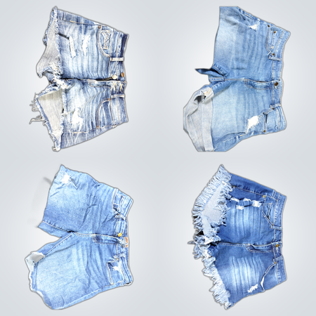 Y2K Distressed Denim Shorts