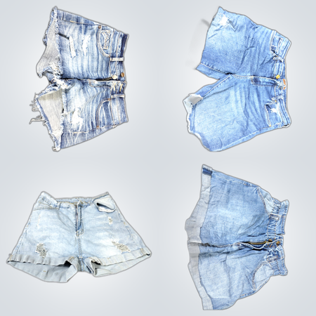 Y2K Distressed Denim Shorts