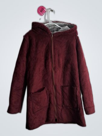 Maroon Hooded Coat