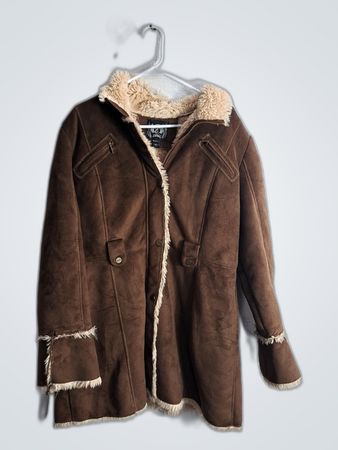 Brown Faux Fur Lined Jacket