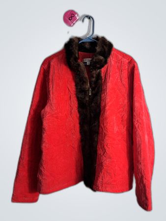 Red Fur-Lined Jacket