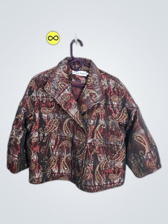 Dizzy Lizzie Satin Paisley Jacket