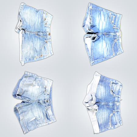 Y2K Distressed Denim Shorts