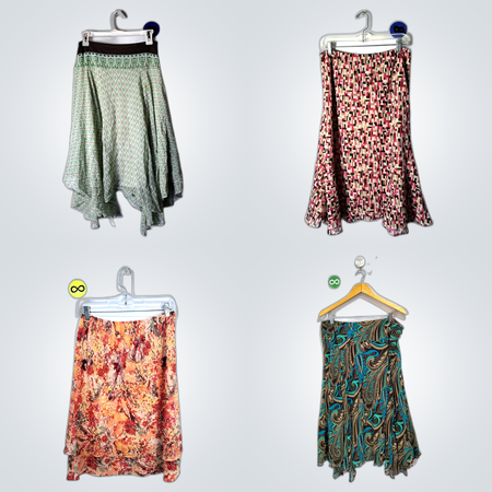 Y2K interesting poly skirt