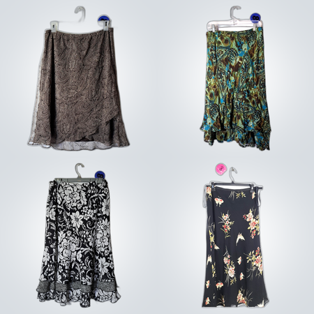 Y2k earthy tones mix poly skirts