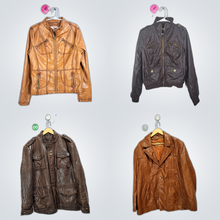 Y2K grunge core leather jackets