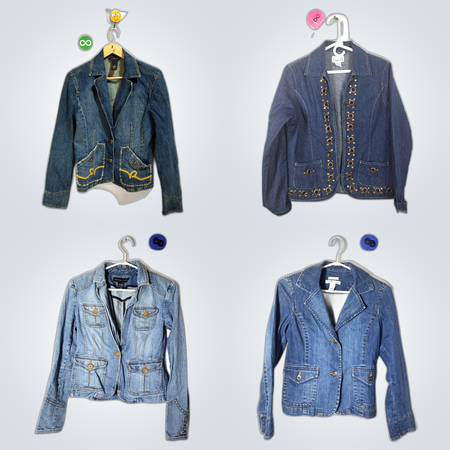 Y2K interesting Danim jacket's