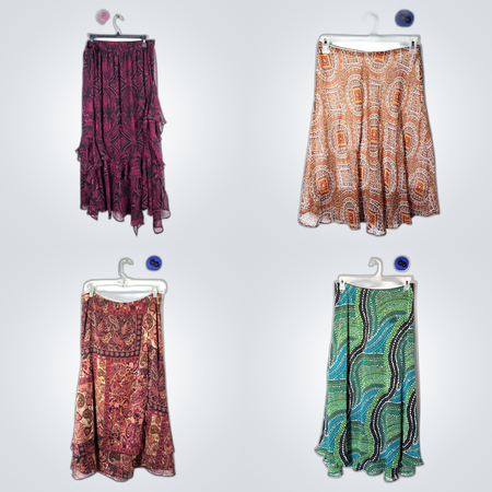 Y2K interesting poly skirt