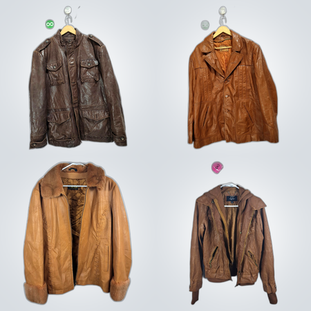 Y2K grunge core leather jackets