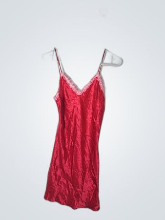 red slip dress victoria secret Victoria's Secret Satin & Lace Slip Lipstick Red (Large) | Delivery Near Me