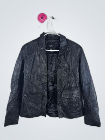 WESC Black Leather Jacket
