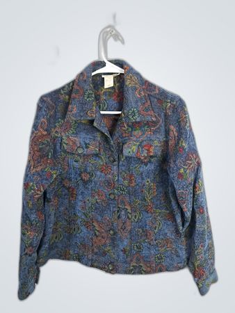 Coldwater Creek Floral Print Blazer