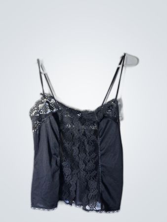 Black Lace Trim Camisole Top