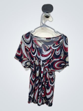 New York & Company Printed Blouse