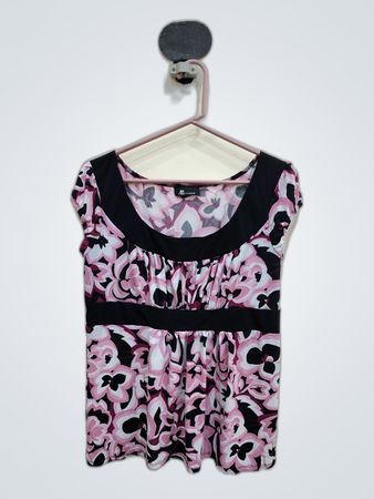 AB Studio Pink Floral Top