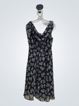 Roz & Ali Black Floral Mini Dress