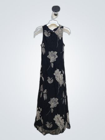 Jones New York Black Floral Maxi Dress