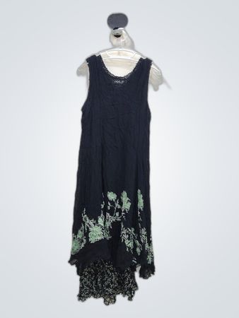 Lola P Black Lace Floral Dress