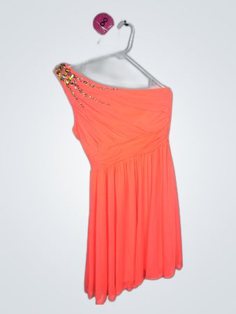 Charlotte Russe One-Shoulder Embellished Mini Dress