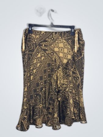 Chaps Patterned Mini Skirt