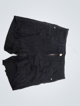Black Denim Shorts