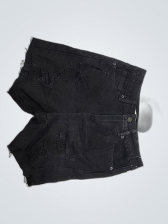 Black Denim Shorts