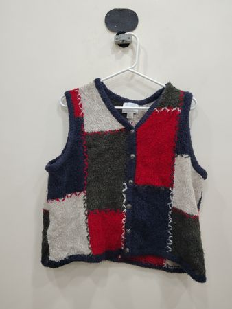 Ralph Lauren Patchwork Knit Cardigan