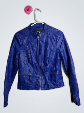 Blue Leather Jacket