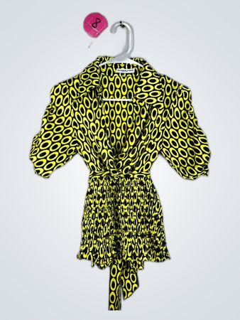 Hannah Jones Printed Wrap Blouse