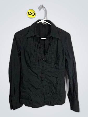 Black Button-Down Shirt