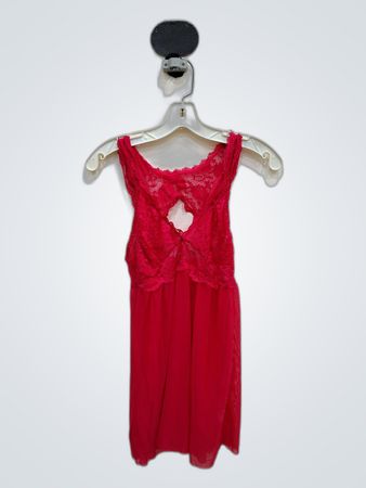 Red Lace Slip Dress