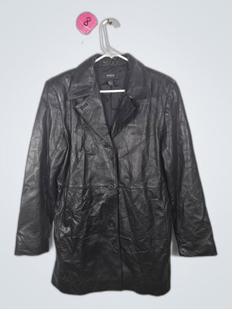 Alfani Black Leather Jacket