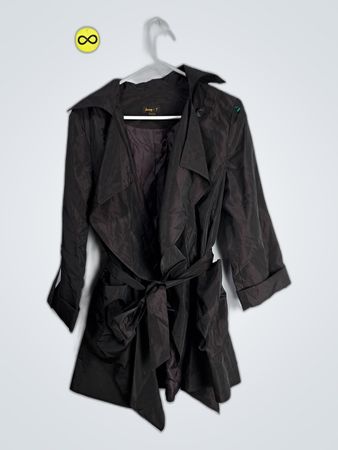 Jerry T Polyester Trench Coat