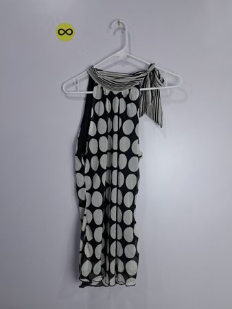 Polka Dot Sleeveless Blouse