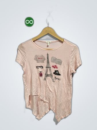 Pink Paris Graphic T-Shirt