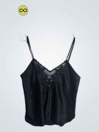 Black Lace Trim Camisole